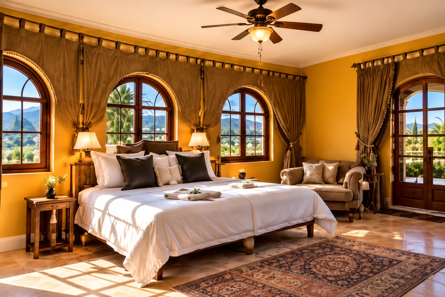 Slaapkamer in de villa